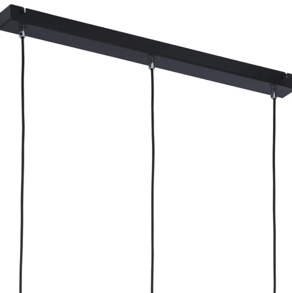 Lampa wisząca LILE czarna chrom 3xE27