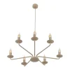 Lampa wisząca LIMAL sabia beżowa 7xE14