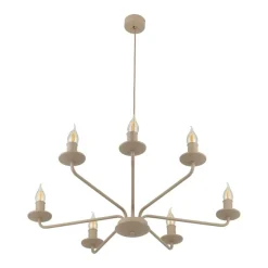 Lampa wisząca LIMAL sabia beżowa 7xE14