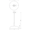 Lampa Wisząca LINCOLN Czarny Złoty Metalowy Klosz 1xE27 35cm