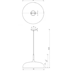 Lampa Wisząca LINCOLN Czarny Złoty Metalowy Klosz 1xE27 35cm