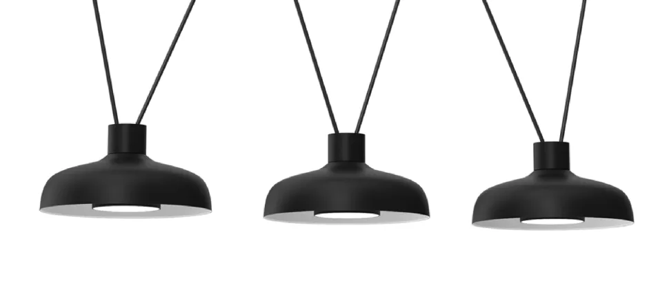 Lampa Wisząca LINEA Czarny 3xGX53