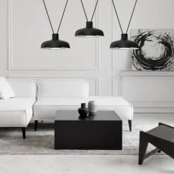 Lampa Wisząca LINEA Czarny 3xGX53