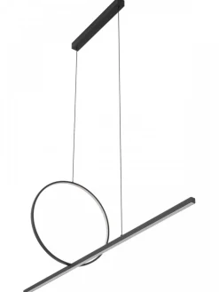 Lampa wisząca LINEO LED czarna 39W 3000K