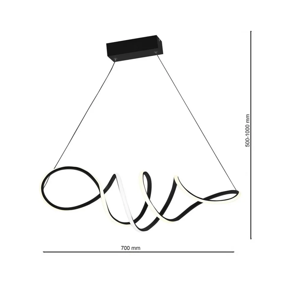 Lampa wisząca LOCA BLACK 56W LED