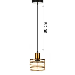 Lampa wisząca LondonStyle 12 cm miedź