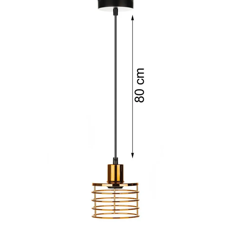 Lampa wisząca LondonStyle 12 cm miedź