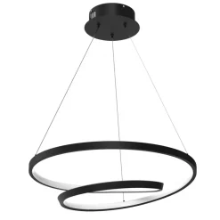 Lampa Wisząca LUCERO Czarny 48W LED 50cm