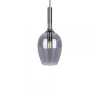 Lampa Wisząca LUGANO Czarny Szklany Klosz 1xE14 15cm