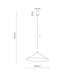 Lampa wisząca LUME L NEW brązowa 1xGX53
