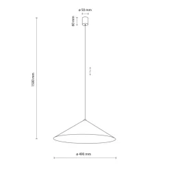 Lampa wisząca LUME XL kaszmirowa 1xGX53