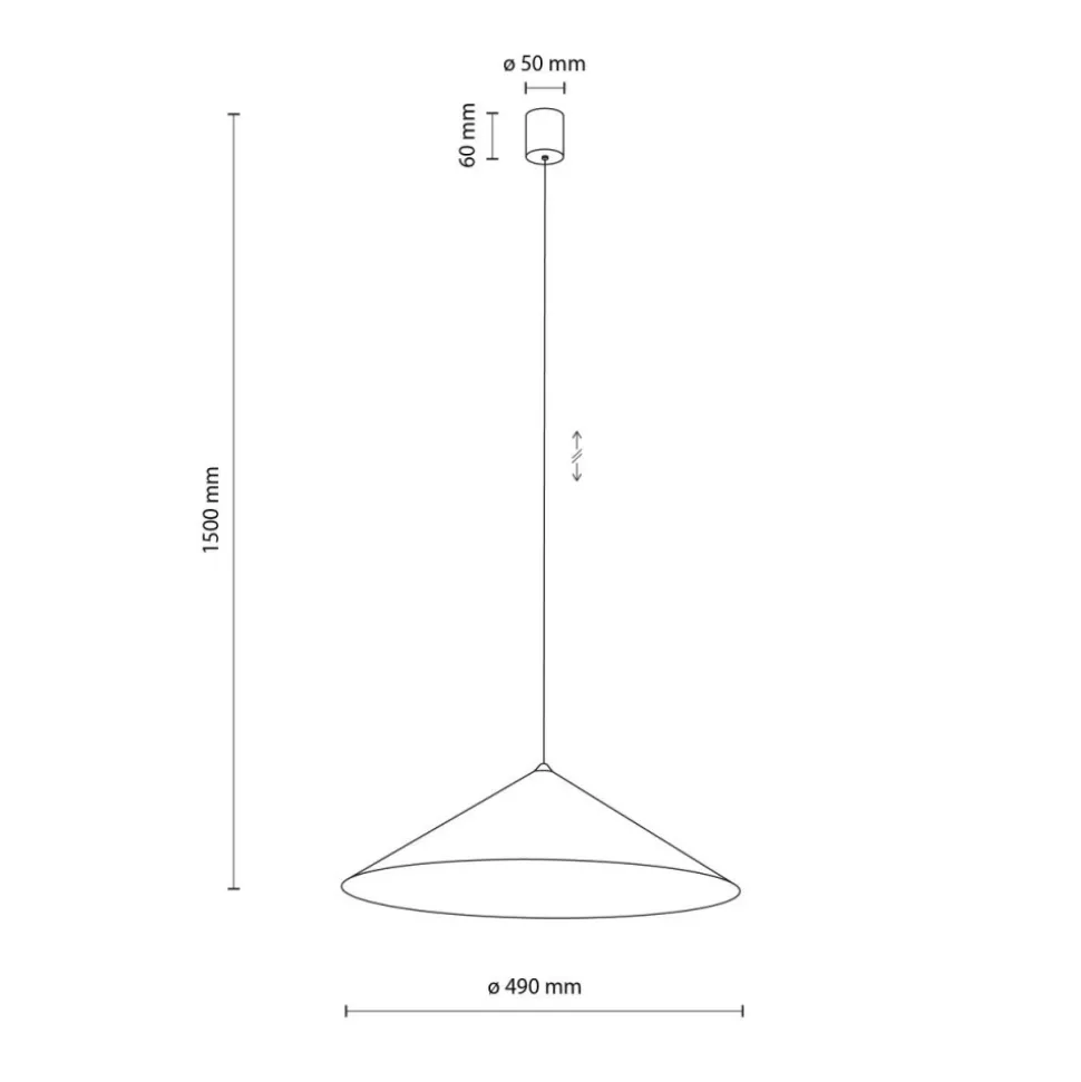 Lampa wisząca LUME XL kaszmirowa 1xGX53