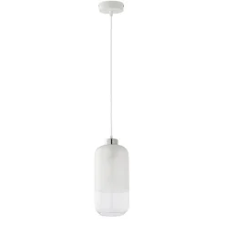 Lampa wisząca MARCO biała 1xE27