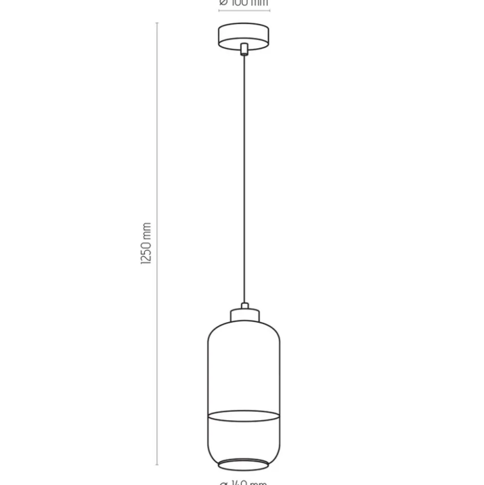 Lampa wisząca MARCO biała 1xE27