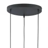 Lampa Wisząca MARCO Czarny Brązowy Szklane Klosze 3xE27