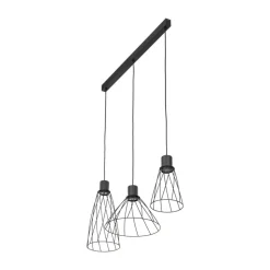 Lampa wisząca MODESTO czarna 3xGU10