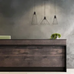 Lampa wisząca MODESTO czarna 3xGU10
