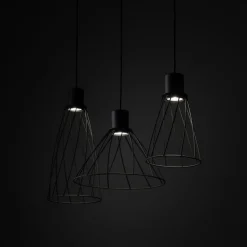 Lampa wisząca MODESTO czarna 3xGU10