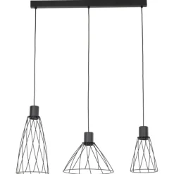 Lampa wisząca MODESTO czarna 3xGU10