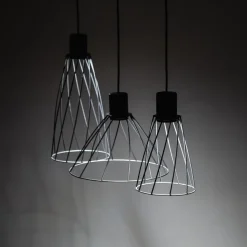 Lampa wisząca MODESTO czarna 3xGU10