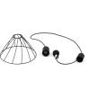 Lampa wisząca MODESTO czarna 1xGU10 29.5 cm