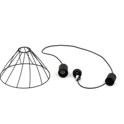 Lampa wisząca MODESTO czarna 1xGU10 29.5 cm