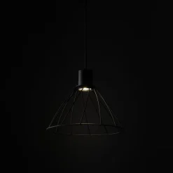 Lampa wisząca MODESTO czarna 1xGU10 29.5 cm