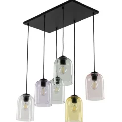 Lampa wisząca MOLLY czarna 6xE27