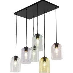 Lampa wisząca MOLLY czarna 6xE27