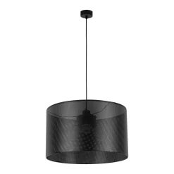 Lampa Wisząca MORENO Czarny Abażur 3xE27 50cm