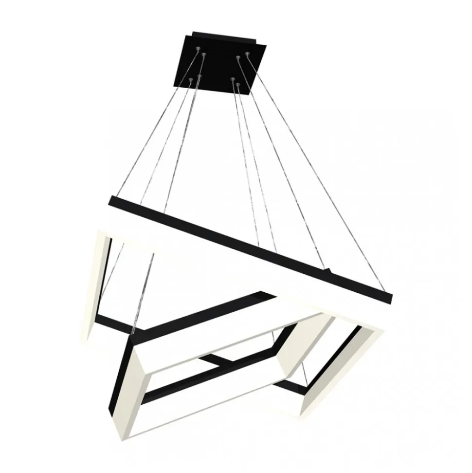 Lampa Wisząca NERO Czarny 80W LED 62cm