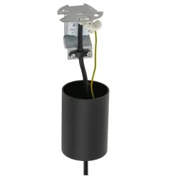 Lampa Wisząca NESS Czarny Metalowy Klosz 1xE27 45cm