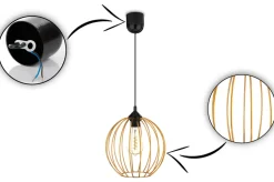 Lampa wisząca New York Bubble 23cm miedź