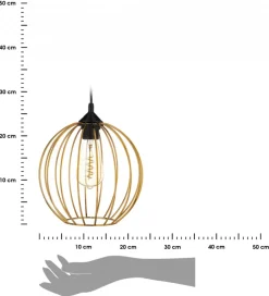 Lampa wisząca New York Bubble 23cm miedź