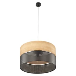 Lampa Wisząca NICOL Czarny Boho Abażur 3xE27 50cm