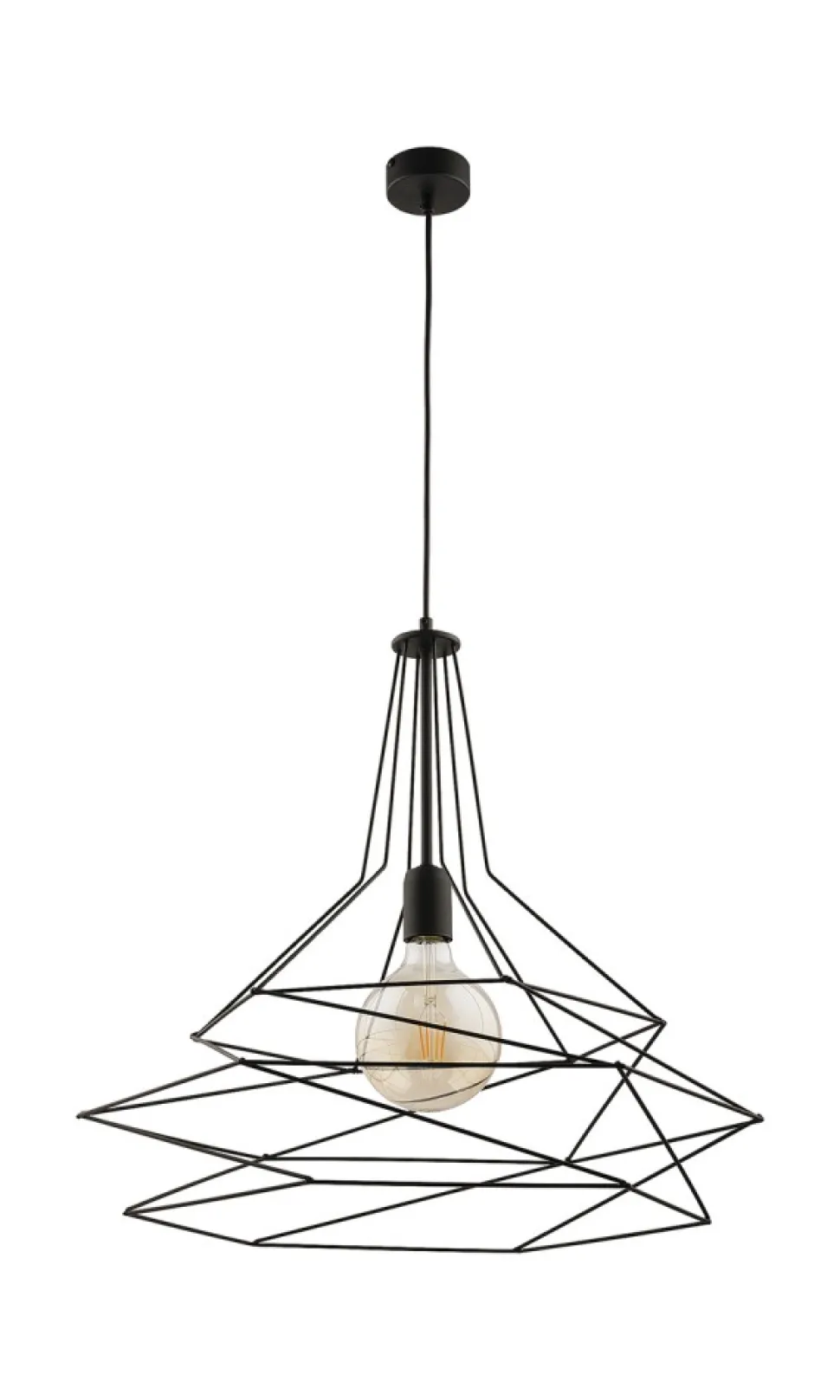 Lampa Wisząca ORO Czarny 1xE27 56 cm