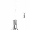 Lampa Wisząca ORO Miedziany 1xE27 31 cm
