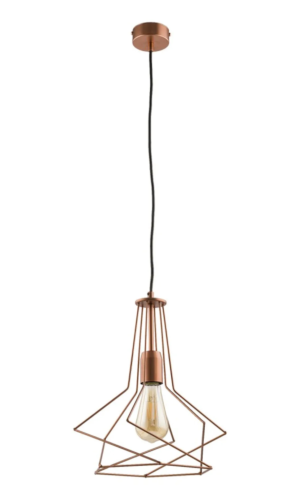 Lampa Wisząca ORO Miedziany 1xE27 31 cm