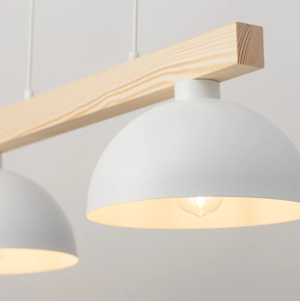 Lampa Wisząca OSLO Biały Metalowe Klosze 2xE27