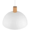 Lampa Wisząca OSLO Biały Metalowy Klosz 1xE27 33,5cm