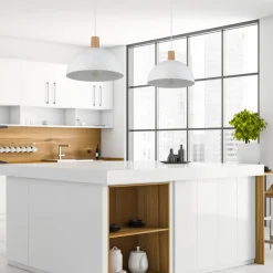 Lampa Wisząca OSLO Biały Metalowy Klosz 1xE27 33,5cm