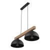 Lampa Wisząca OSLO Czarny Metalowe Klosze 2xE27
