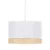 Lampa Wisząca PAGLIA Biały Boho Abażur 1xE27