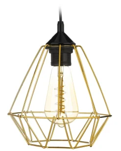 Lampa wisząca Paris Diamond 19 cm złota