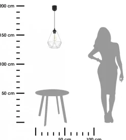 Lampa wisząca Paris Diamond 24 cm srebro