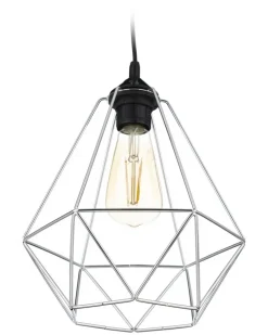 Lampa wisząca Paris Diamond 24 cm srebro