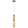 Lampa Wisząca PAX Złoty Szklany Klosz 1xG9 8cm