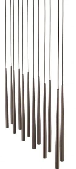 Lampa Wisząca PIANO Brązowy 12xG9