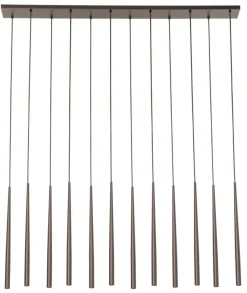 Lampa Wisząca PIANO Brązowy 12xG9