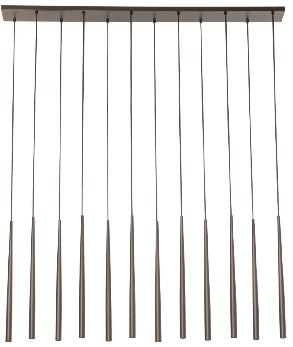 Lampa Wisząca PIANO Brązowy 12xG9